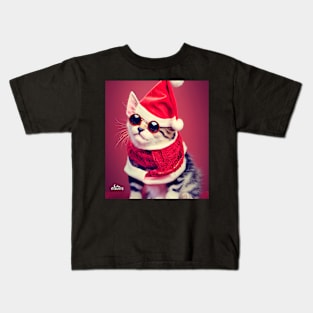 Merry Catmas Christmas Kids T-Shirt